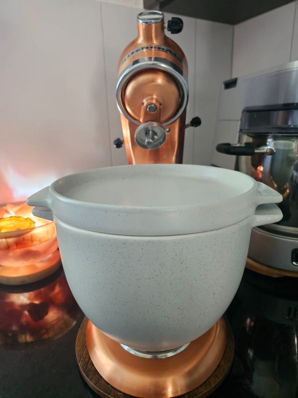 Kitchenaid Schalen: Orig. KitchenAid Brot-Backschüssel Keramik 5KSM2CB5BGS – Gebraucht aus Winterthur von BW.1994 1