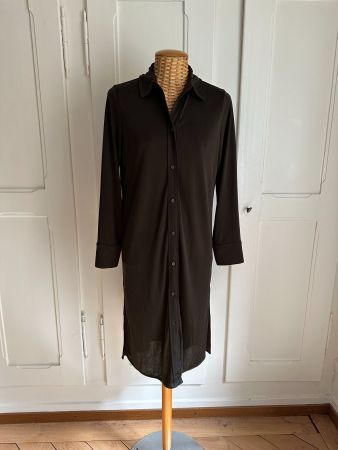 H&M - Blusenkleid taupe fliessend XS