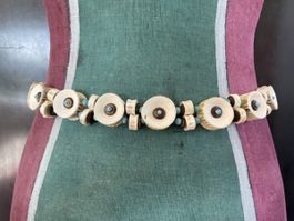 Boho Ibiza Vintage Style Gürtel Muscheln & Perlen * Ceinture