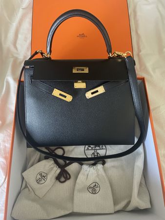Hermes Kelly 28 Epsom Leder Wunderschöne Tasche