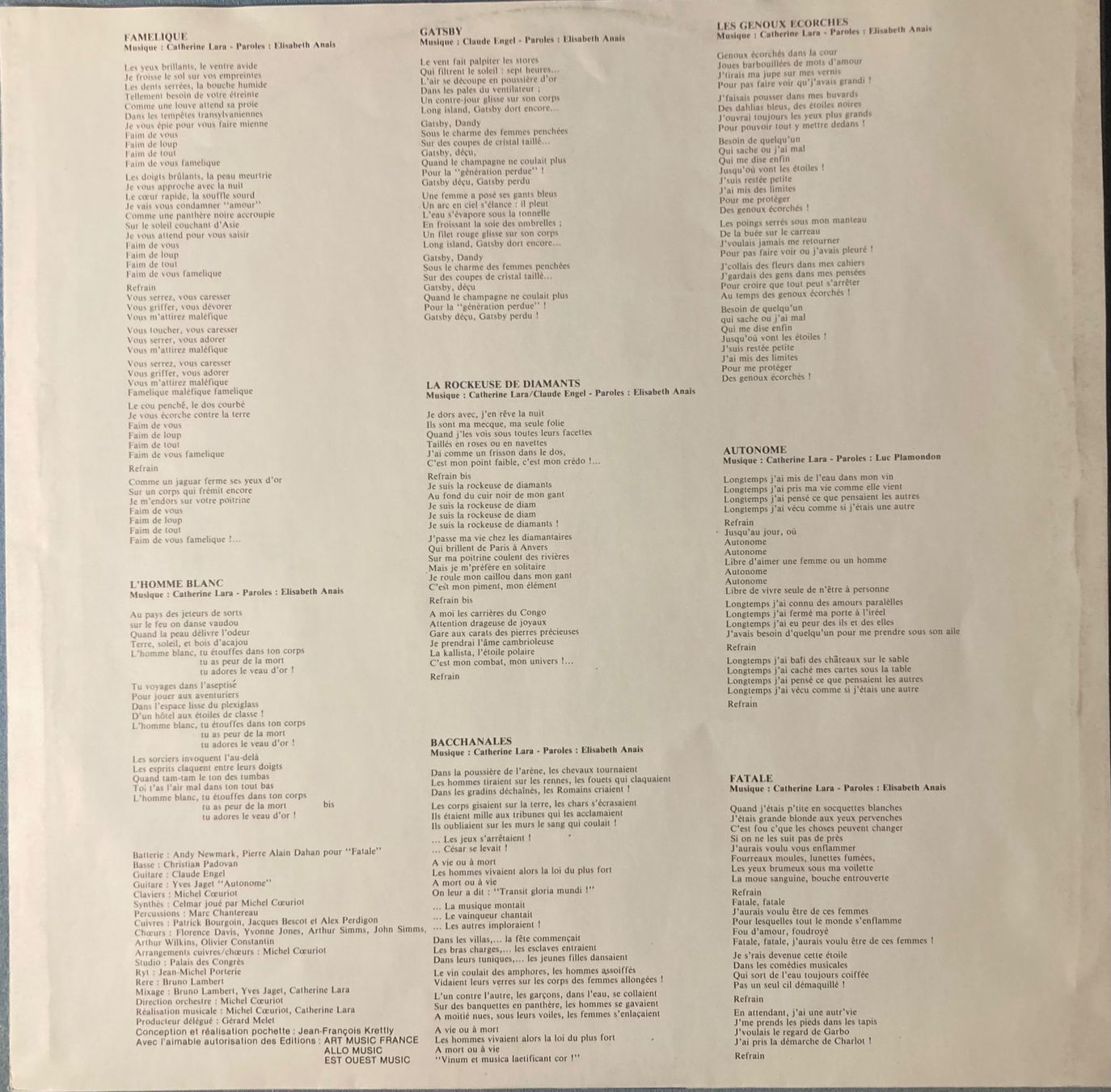 Dischi in vinile: CATHERINE LARA - LA ROCKEUSE DE DIAMANT – Usato da Poliez-Pittet venduto da Newtown-Records 2