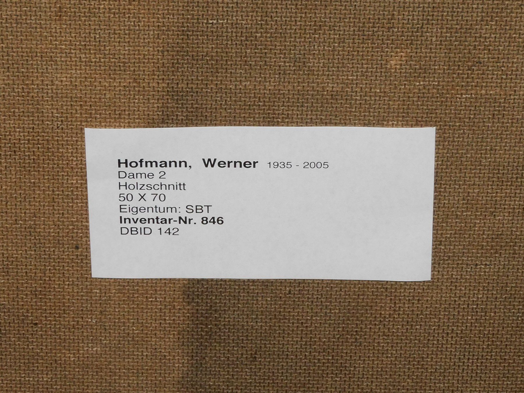 Holzschnitte: Holzschnitt Werner Hofmann limitierte grosse Lithografie – Gebraucht aus Sursee von 76 6