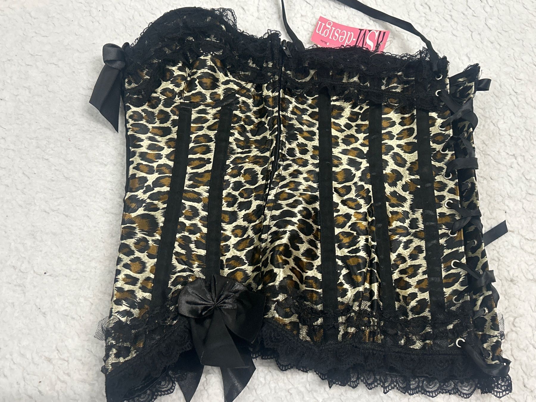 Altra biancheria intima: Leopard Korsett mit Spitze, Neu Grösse M – Nuovo e nell'imballaggio originale da Regensdorf venduto da Spyke55 4
