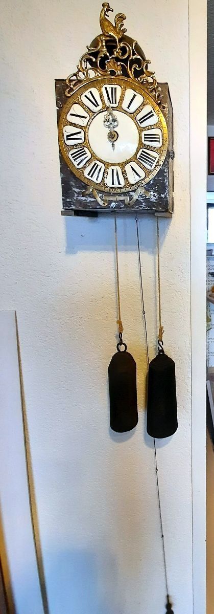 Stand- & Wanduhren: antike Comptoise Hahnenuhr Einzeiger Uhr ca.1750 – Gebraucht aus Eschenbach von Alicekunst 6