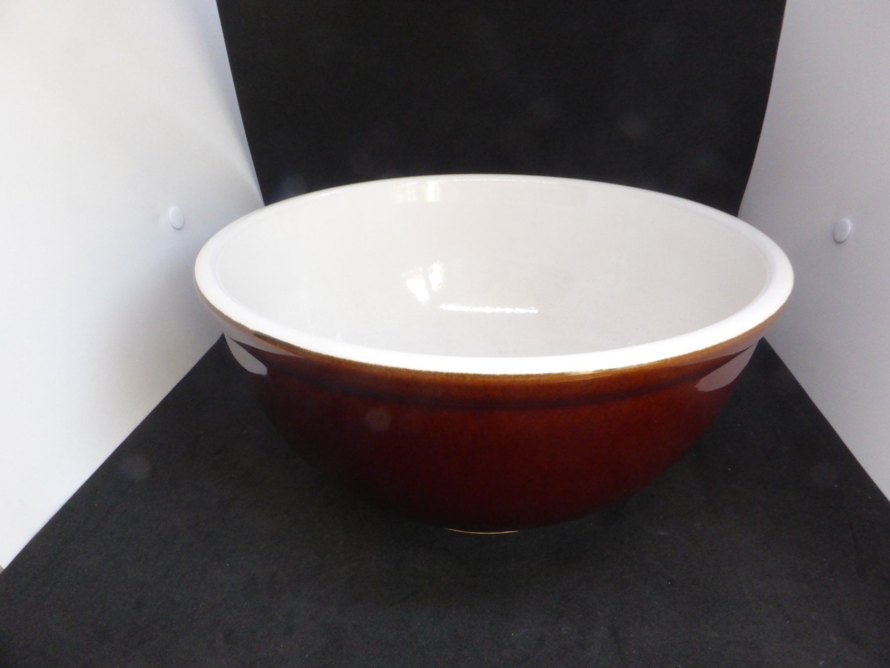 Rössler Ciotole: Rössler saladier diamètre 27 cm marron – Usato da Porrentruy venduto da Kim017