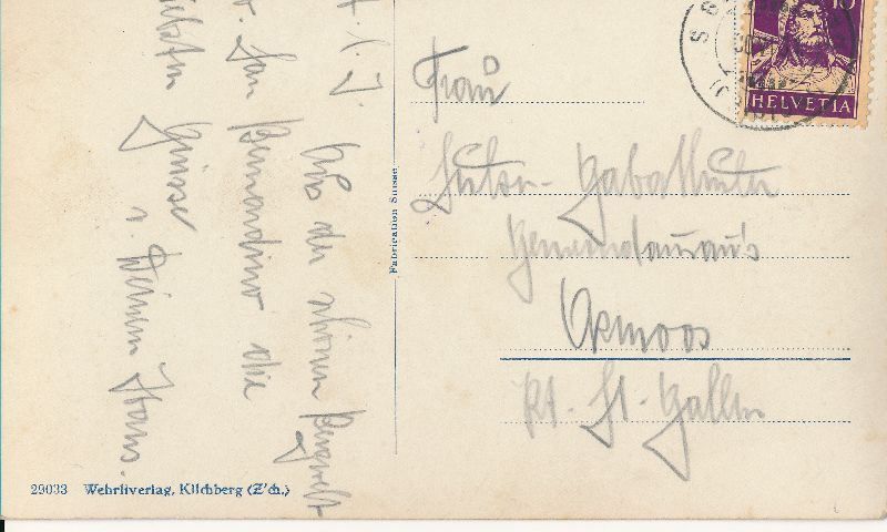 Cartoline postali: San Bernardino + 1931 – Usato da Emmenbrücke venduto da teestube 1