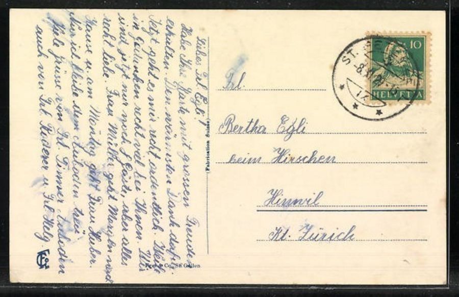 Ansichtskarten: St. Peterzell, Ferienheim Auboden – Gebraucht aus Frauenfeld von POML 1