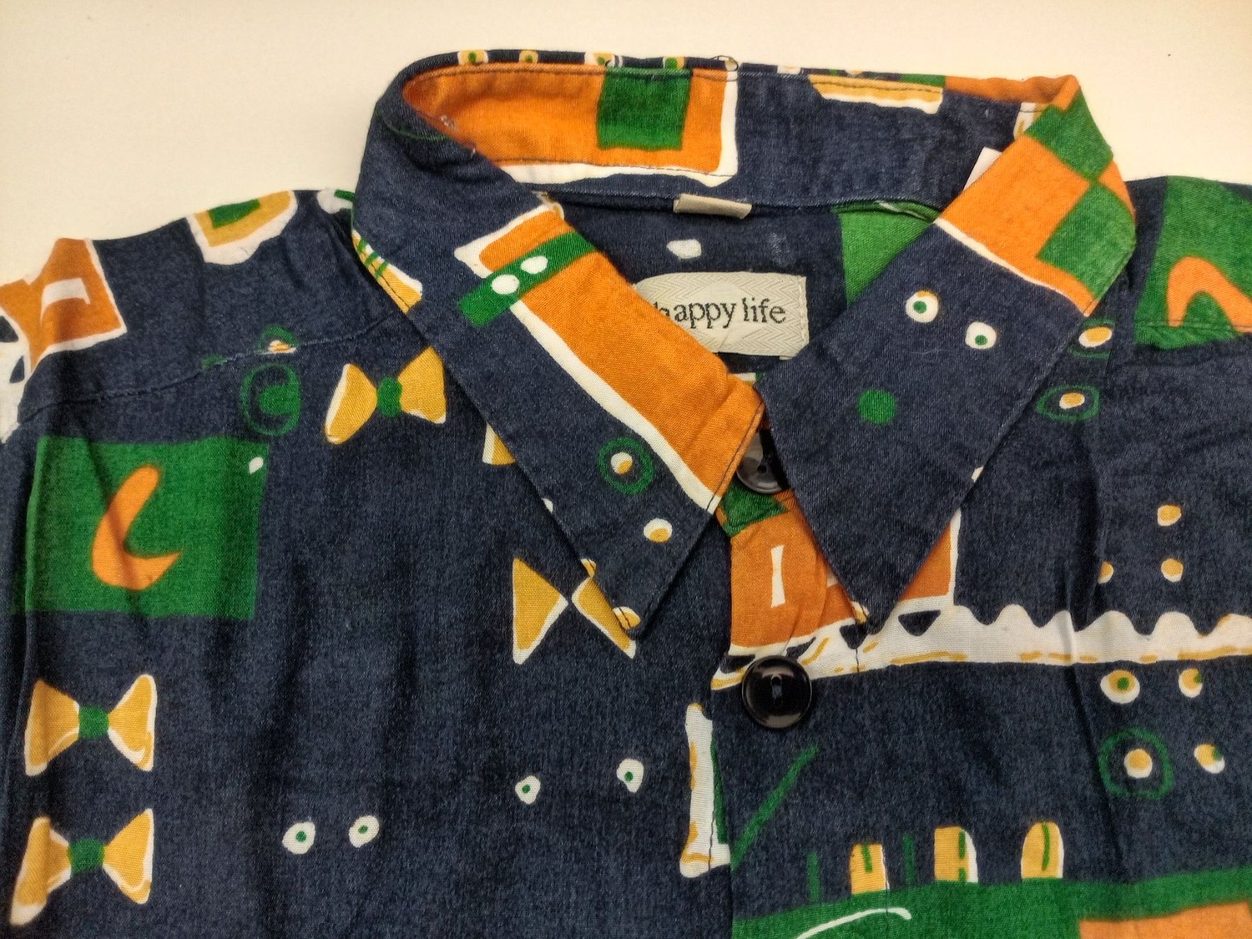 Hemden: Hemd happy life bunt gemustert, gebraucht – Gebraucht aus Illighausen von Friedrich0 1