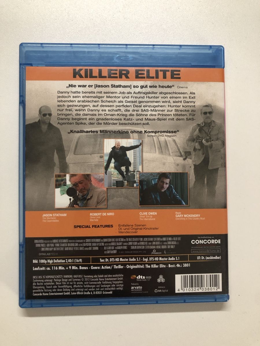 Tutti i DVDs: Killer Elite - Blu-ray - Top Zustand – Usato da Stein AG venduto da isi_R35 1