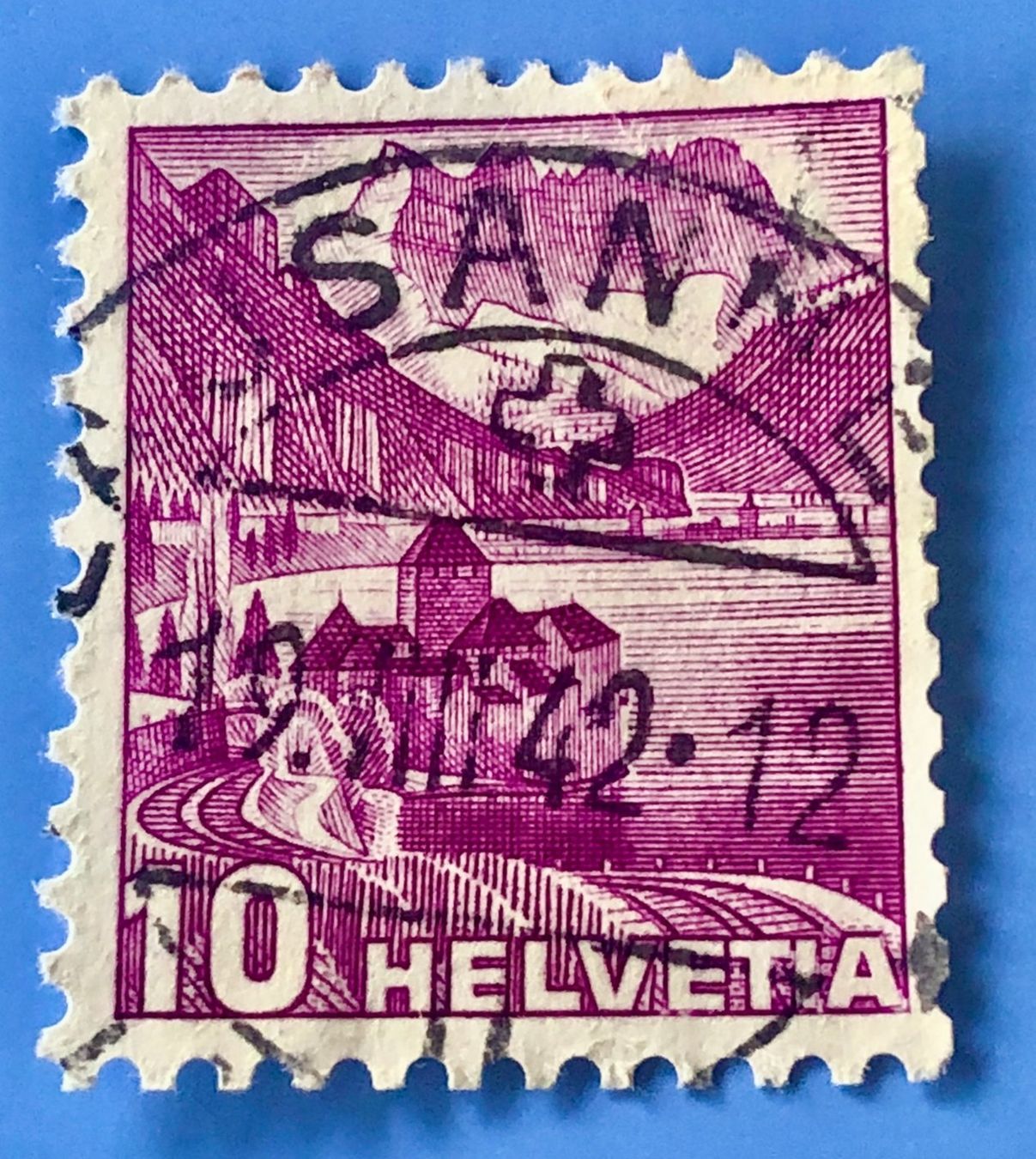 Tutti i francobolli: Nr.203 Landschaftsbilder Stempel  Lausanne – Usato da Aarau venduto da Billa007