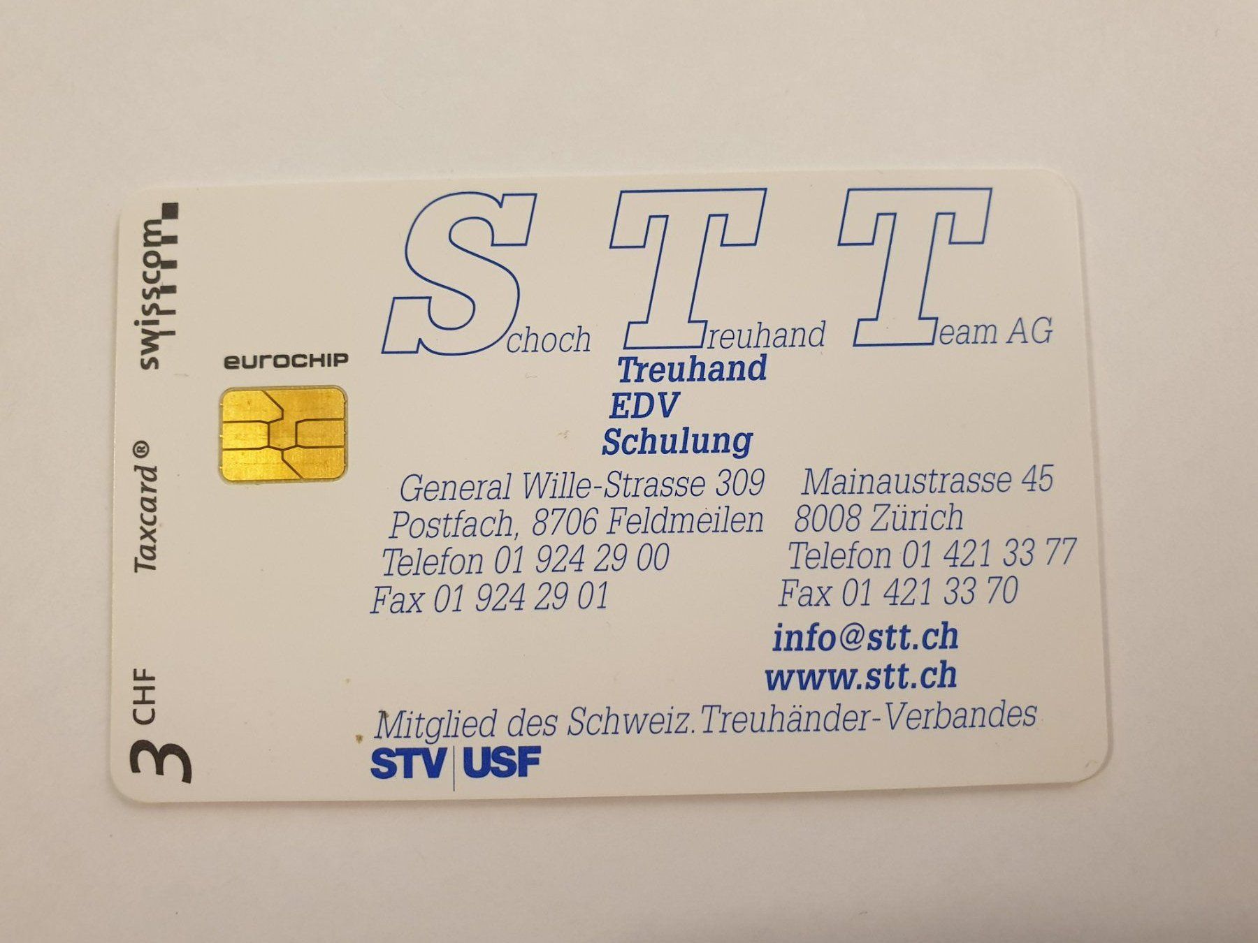 Schede telefoniche: Schoch Treuhand Team ungebr. – Usato da Rain venduto da chesz