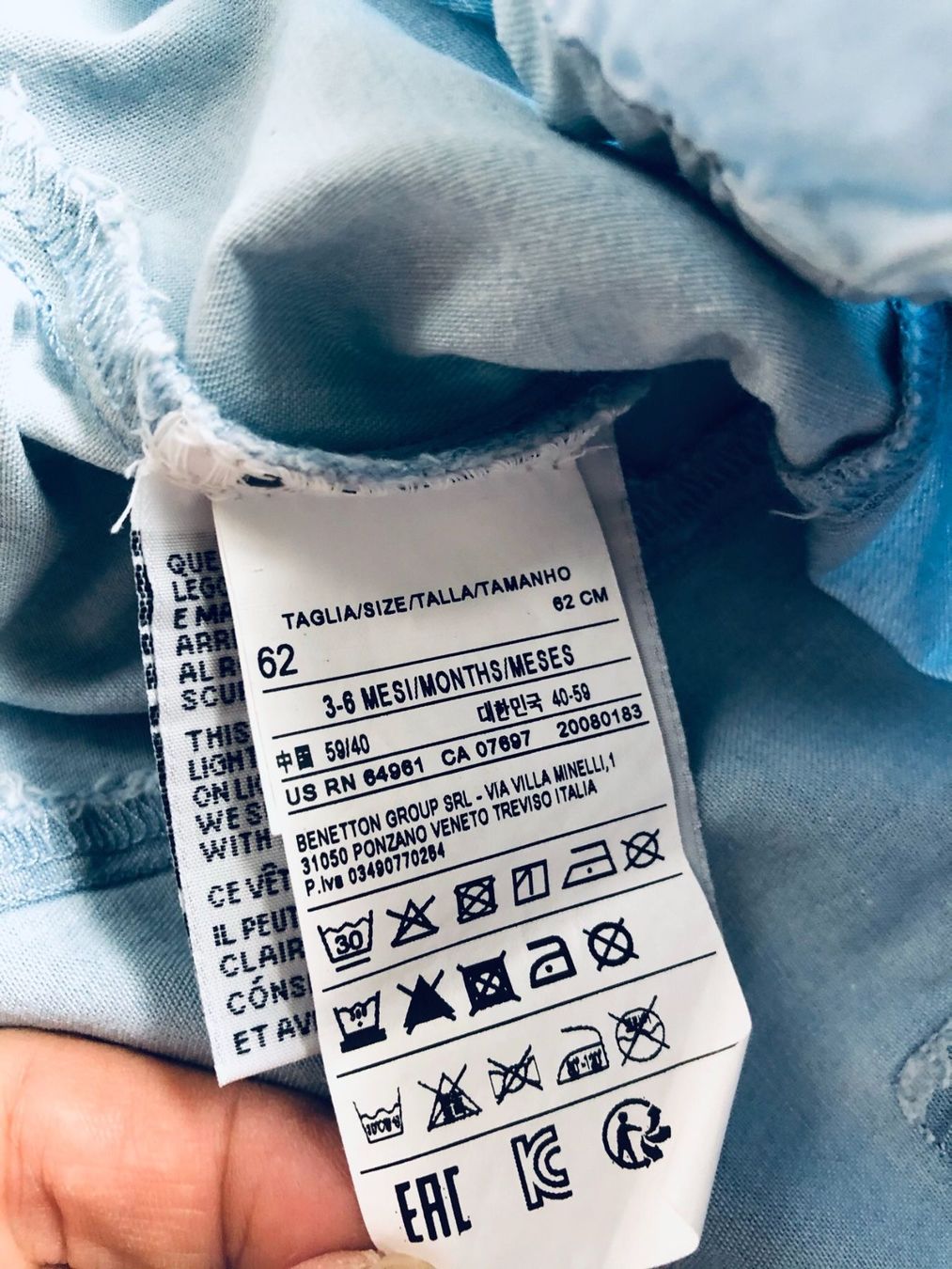 Benetton Vestiti & Gonne: Robe 3-6 mois, effets jeans, Benetton – Usato da Carouge GE venduto da Emilynette 2