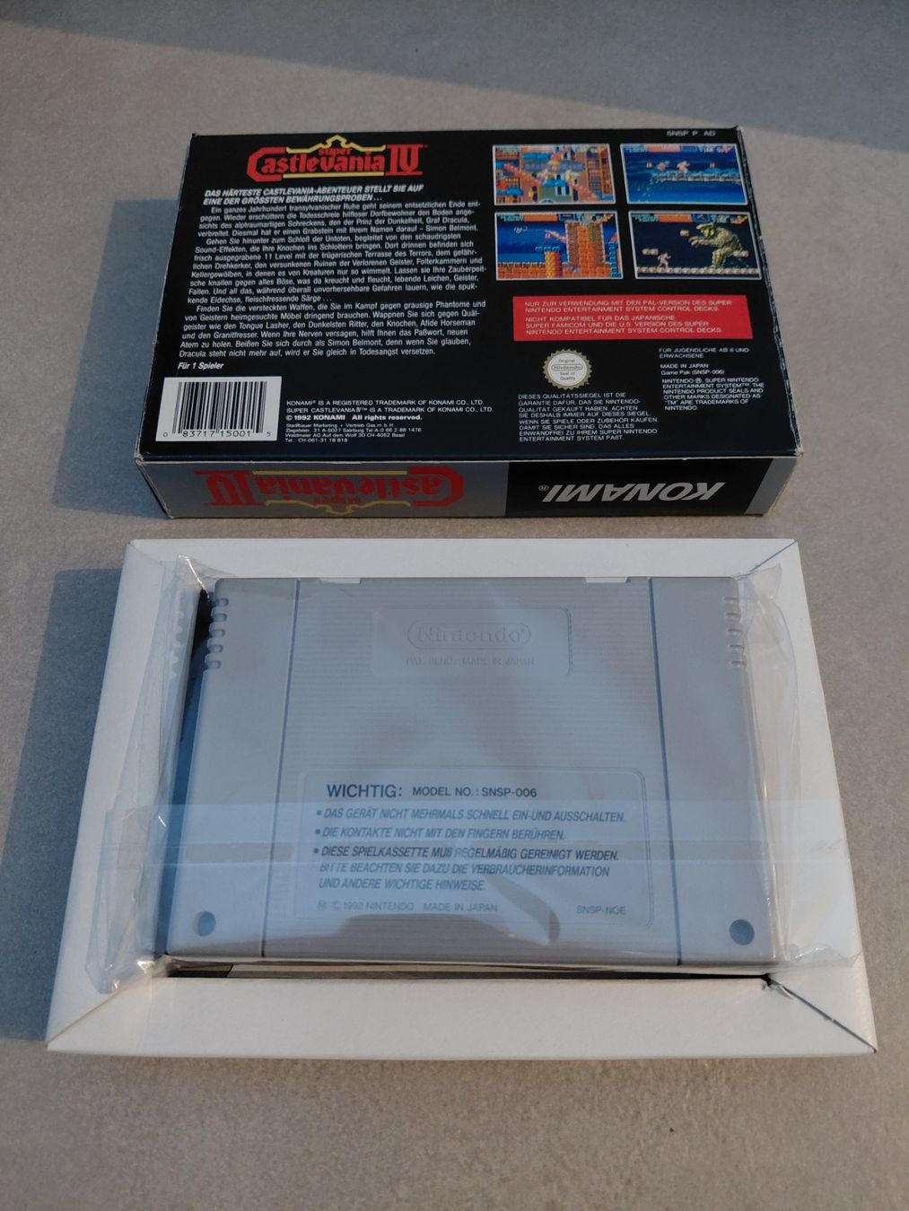Giochi: Super Castlevania IV, SNES, mit OVP – Usato da Uezwil venduto da -Retrogames- 2