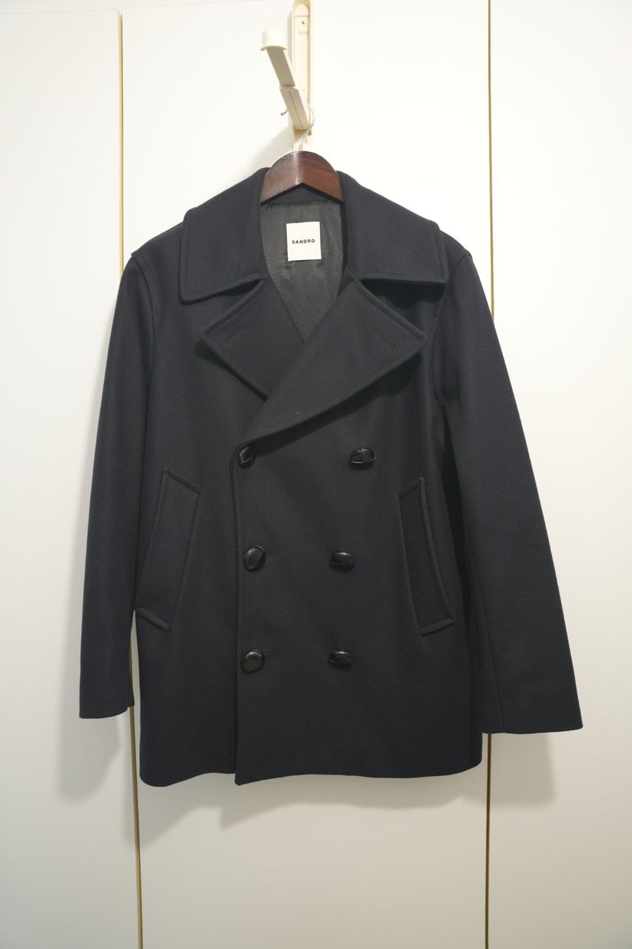Sandro Cappotti: Sandro Wool-Blend Peacoat S – Usato da Neuchâtel venduto da yan_lq56