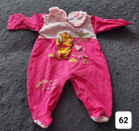 Baby Strampler Winnie Puuh rosa Grösse 62 