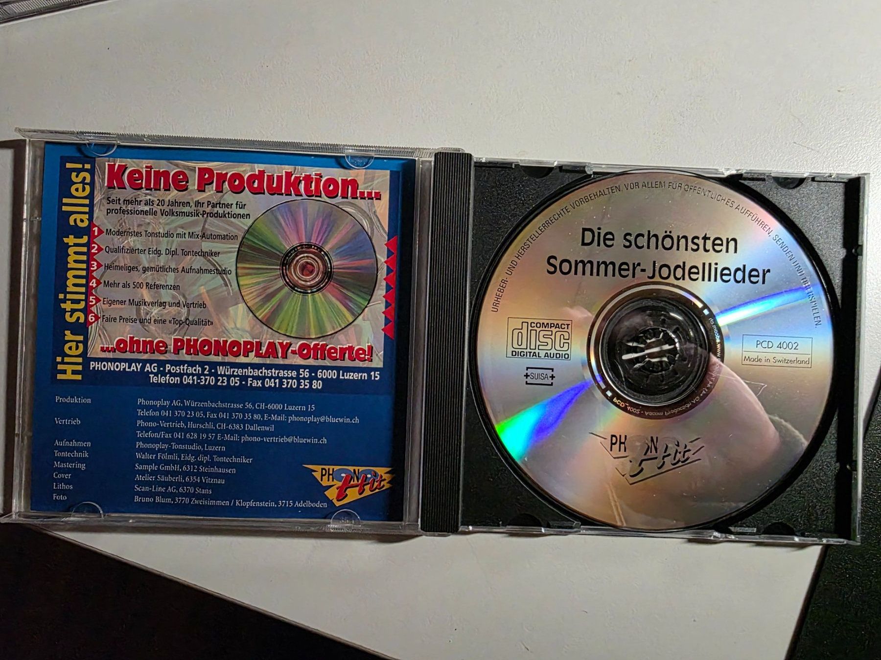 CD: CD - Sommer Jodel Lieder Schweiz – Usato da Walterswil BE venduto da Lonitti 1