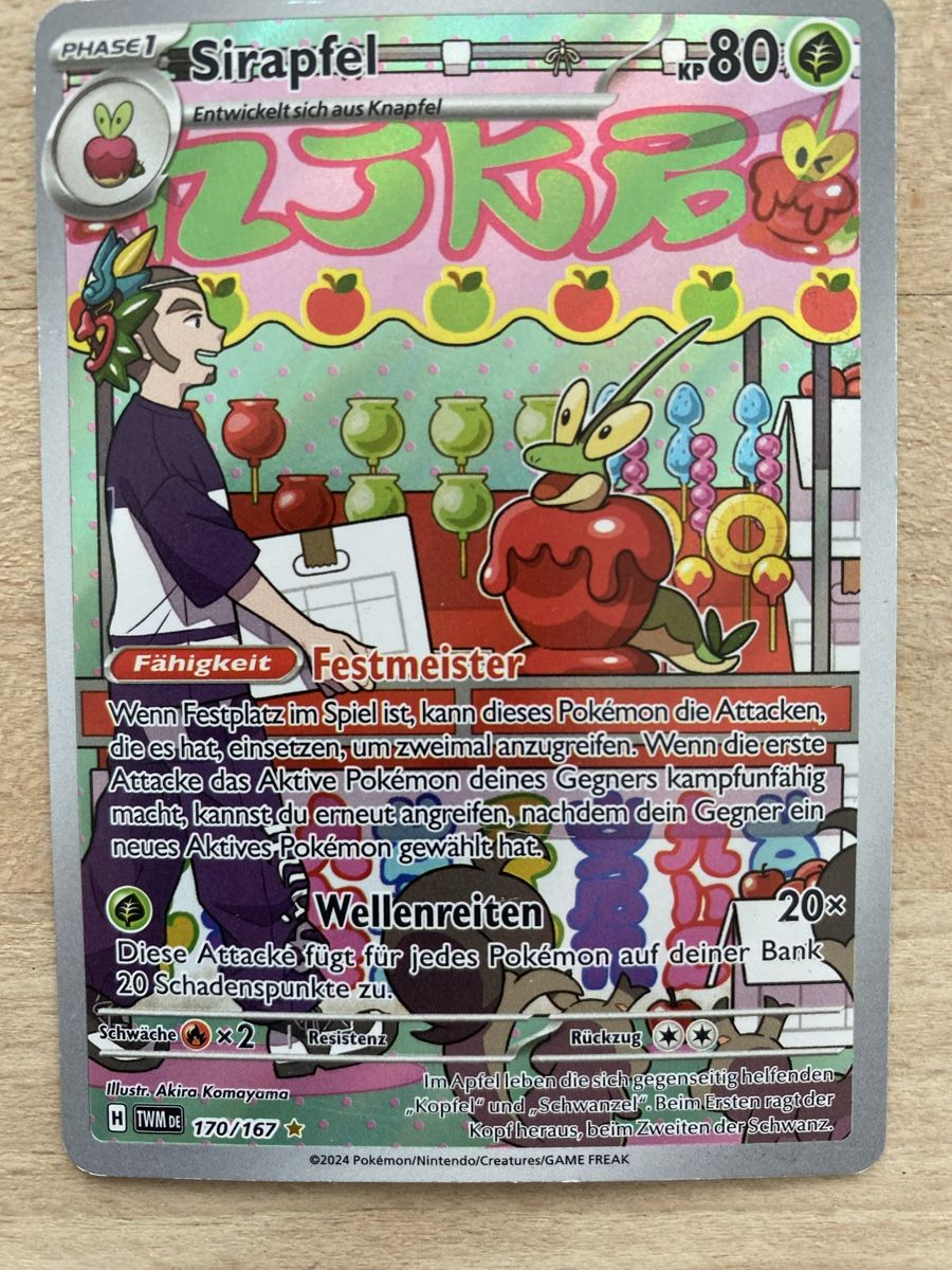 Pokémon Carte collezionabili: Sirapfel 170/167 Holo DE – Usato da Magden venduto da MissPerfect
