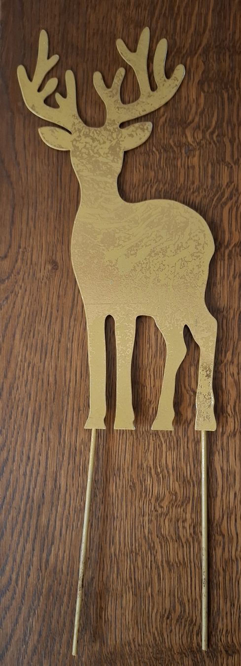 Tutte le decorazioni: Goldener Deko Hirsch, Pflanzen Stecker – Usato da Bolken venduto da nova88