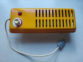 Retro Elektro Heizstrahler gelb 70er Jahre Vintage