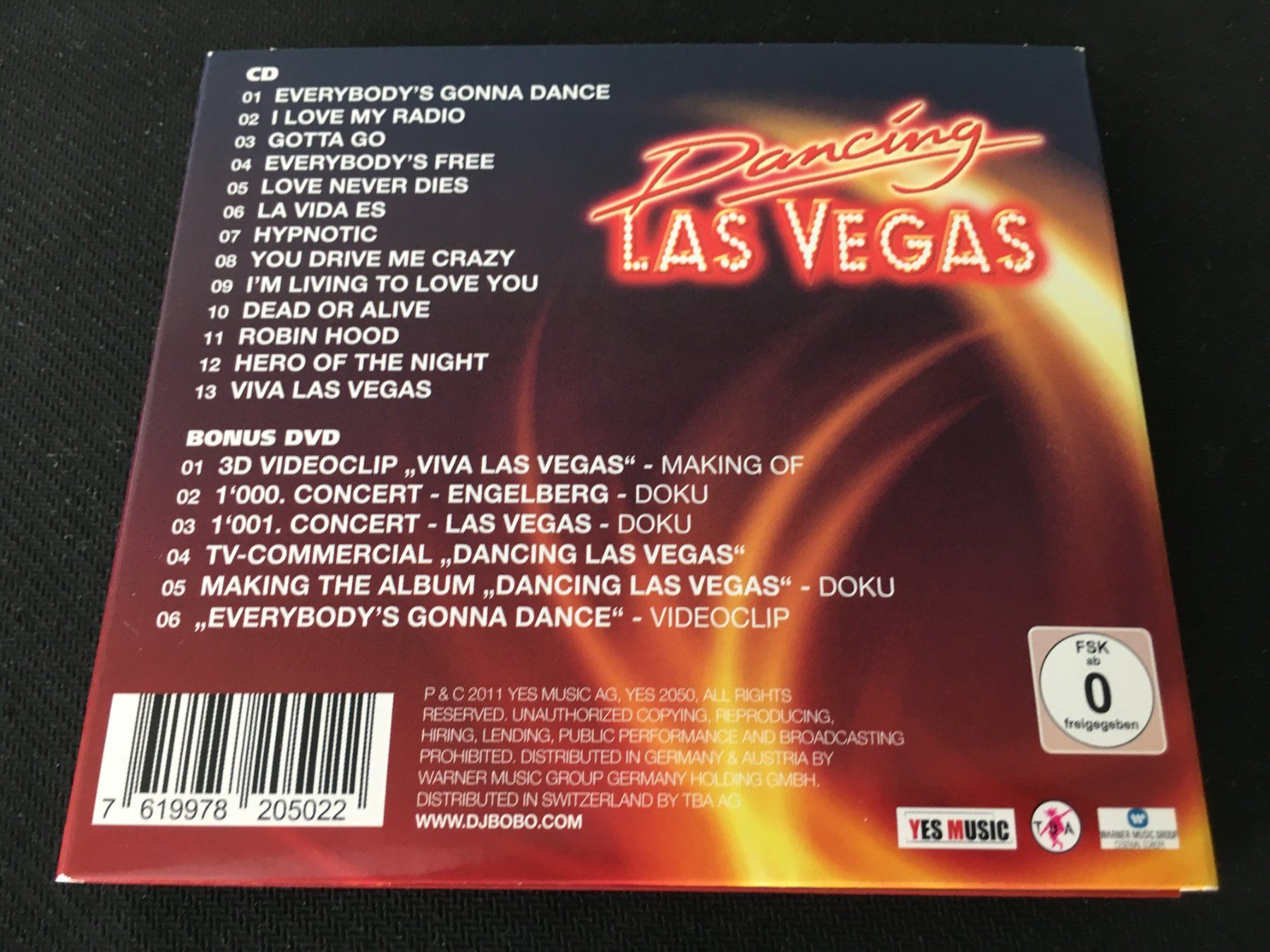 CDs: DJ Bobo - Dancing Las Vegas -CD- Digipak CD+DVD – Gebraucht aus St.Gallen von MedienJoe 2