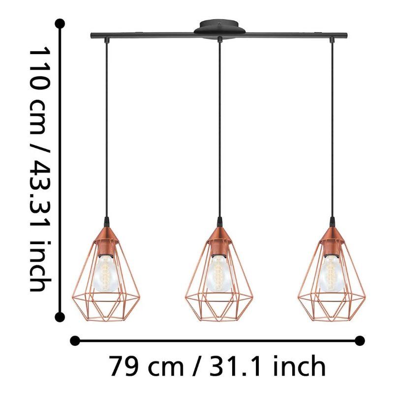 Eglo Lampadari & plafoniere: Moderne Hängelampe, schwarz, 3-flammig – Usato da Winterthur venduto da Seb_H 3