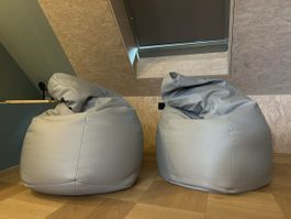 Zanotta Sacco Sitzsack grau (2 Stück)