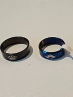 2 Stk. Ringe aus Edelstahl, Freundschaftsringe Gr. 21/19