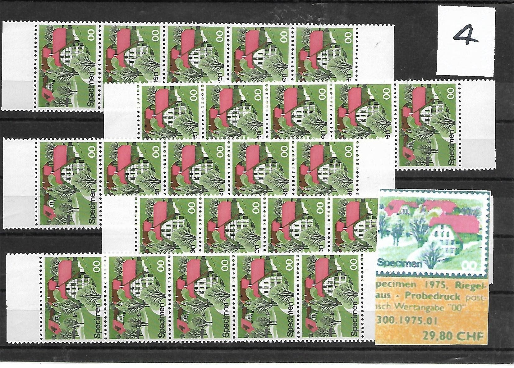 Alle Briefmarken: 1951 : Versuchs-Drucke Sammlung mit 114 Marken – Neu (gemäss Beschreibung) aus Reinach BL von eiche419 3