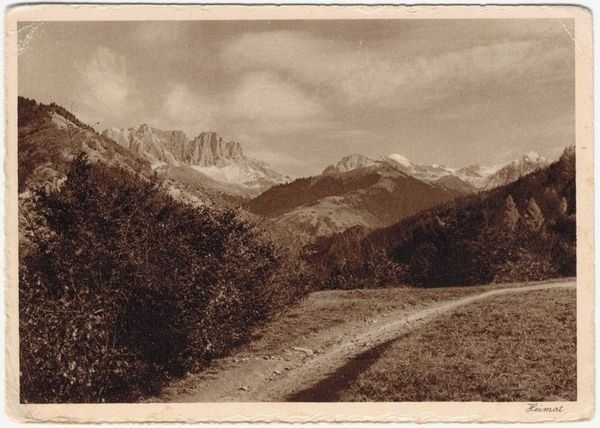 Cartoline postali: Rhätikon (Mischol), datiert 1927 – Usato da Frauenfeld venduto da POML