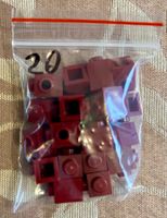 Lego 20 x Brick, Modified 1 x 1 with Stud on Side - 87087