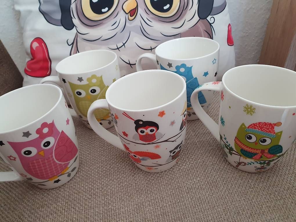 Tazze: Tassen Kaffee oder Tee "EULE" 5 Stück – Usato da Klingnau venduto da Fee1960 3
