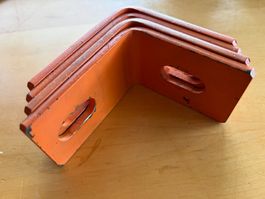 4x Stahlwinkel 85x75x50-5 - orange
