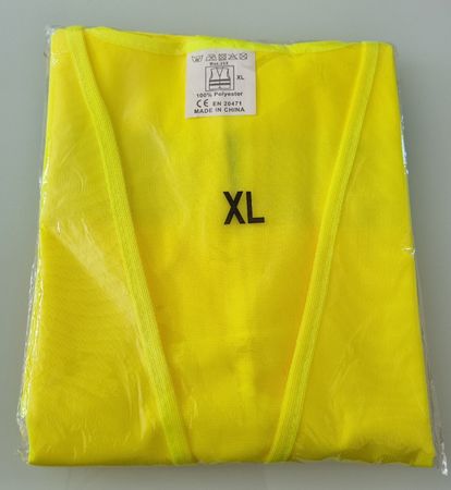Sicherheitsweste Gelb Grösse XL Reflektierend Neu
