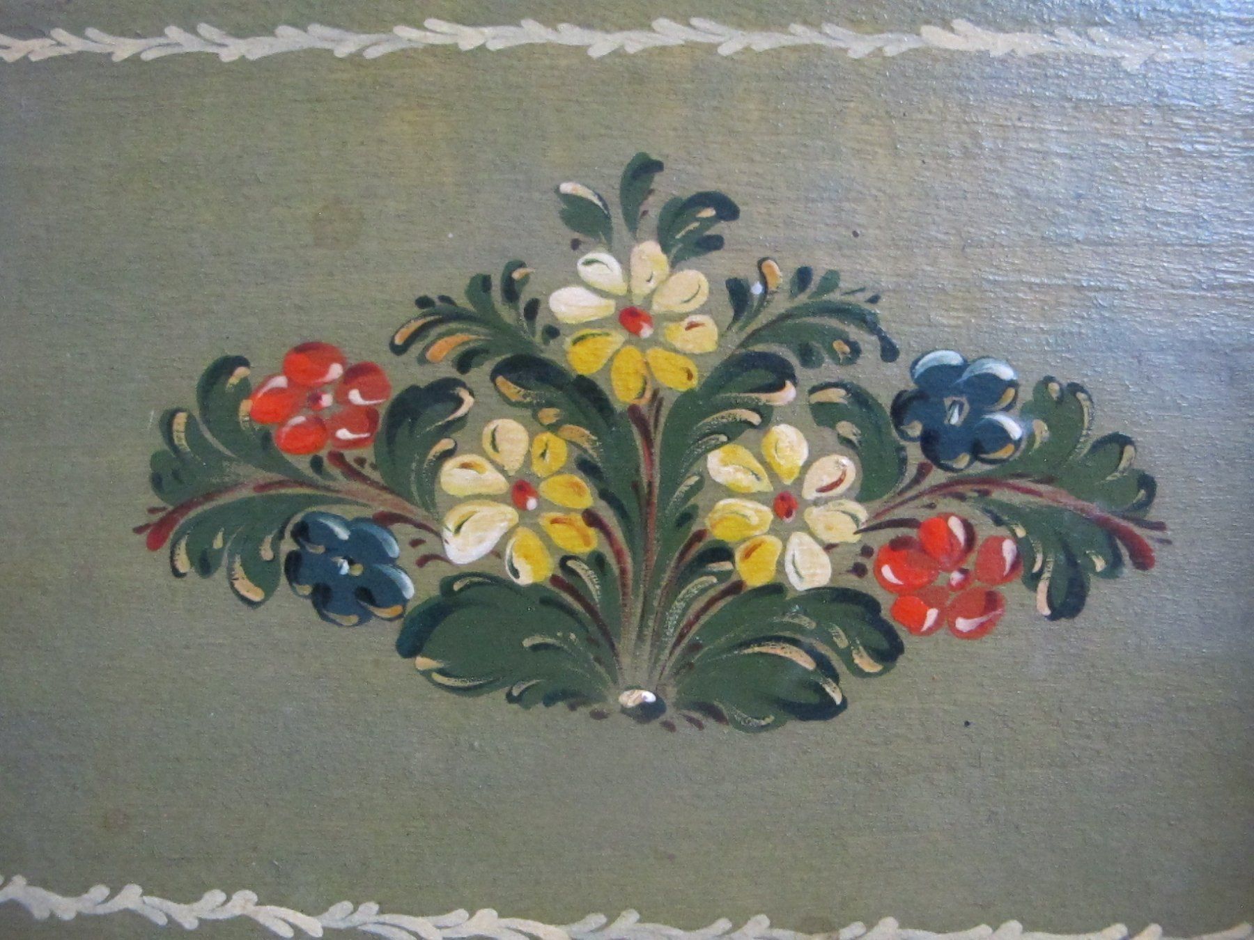 Schmuckkästen: Schmuck Schatulle /mit Bauernmalerei/Alt – Gebraucht aus Löhningen von Chimae67 9