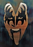 Gene Simmons Stahlbild LED