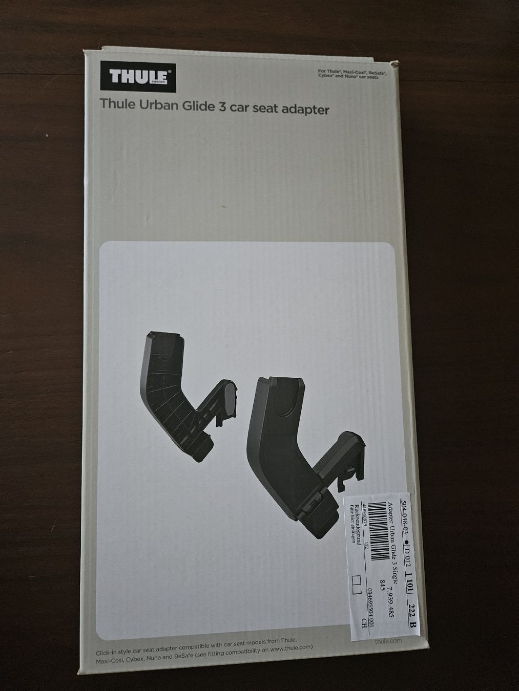 Thule Carrozzine: Thule Urban Glide 3 car seat adaptor – Nuovo (secondo la descrizione) da Rothrist venduto da Monadal
