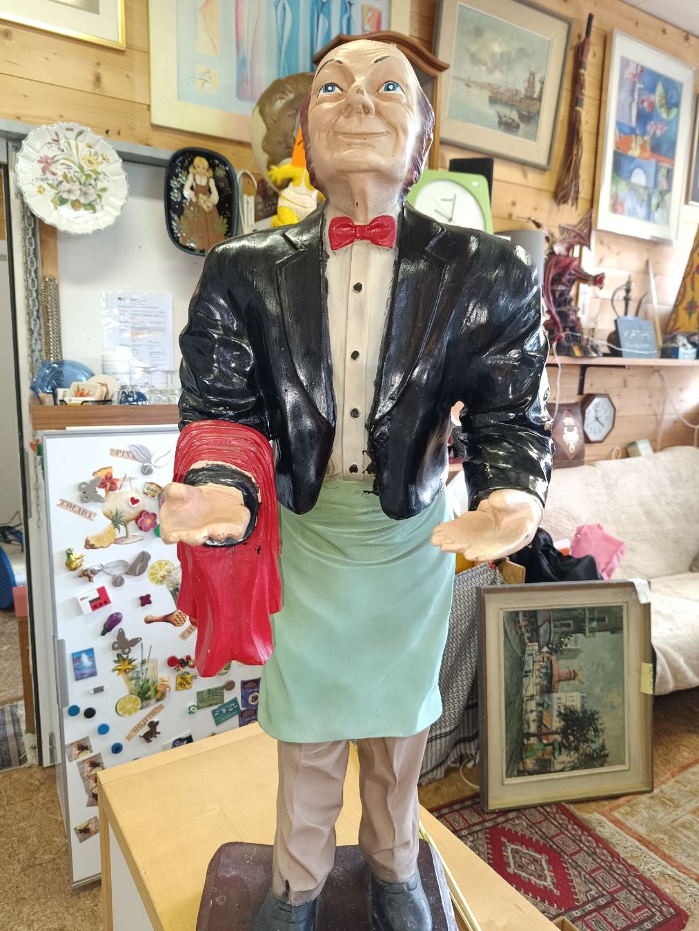 Sculture & Statue: Dekorative Kellner Statue – Einzigartiger Blickfang!(em257) – Usato da Künten venduto da Schnaepplihuus 4