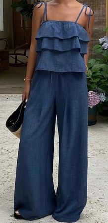 Damen Hose und top blau Grösse S guter Zustand