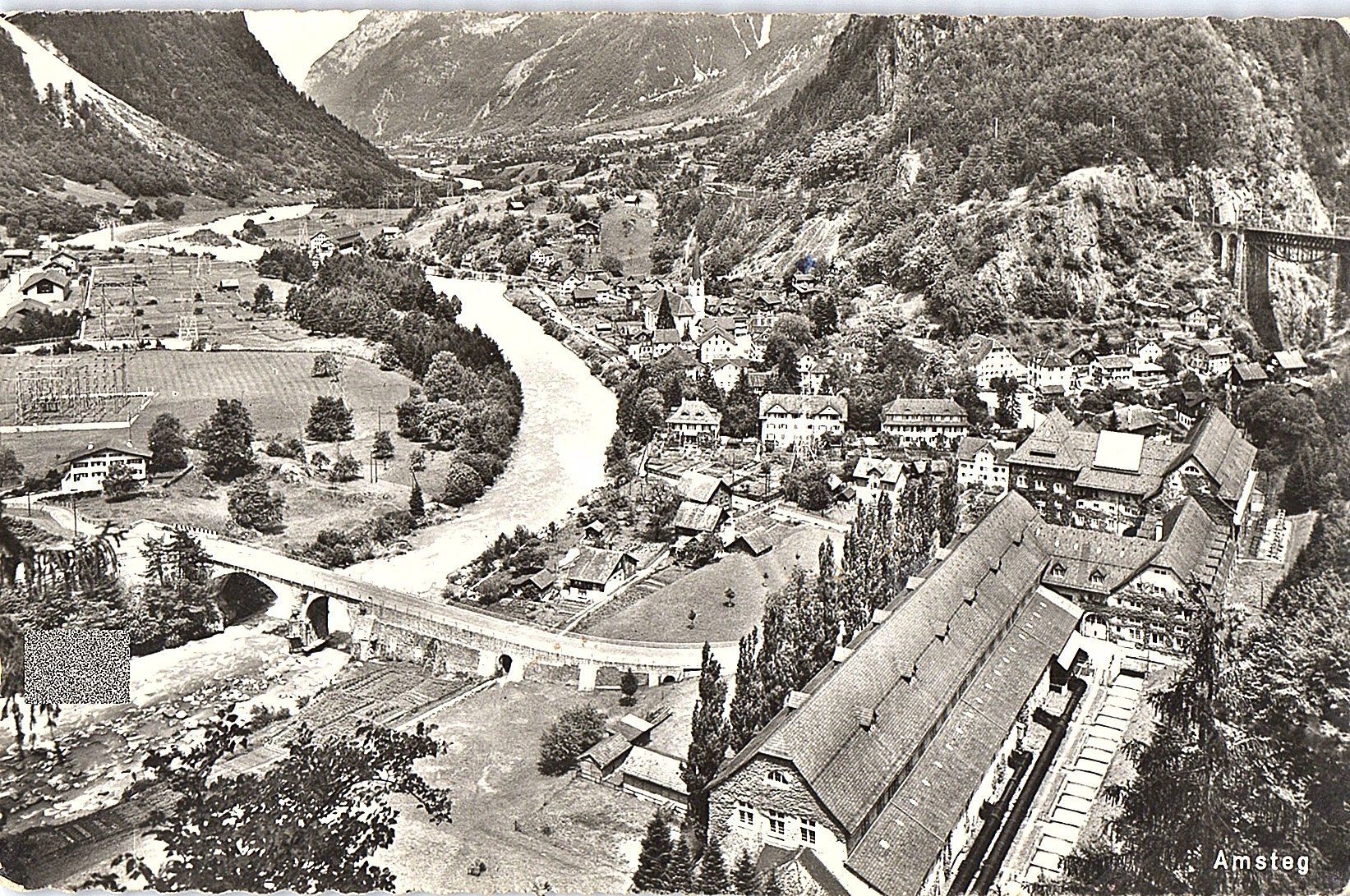 Cartoline postali: AK Amsteg 06.08.1957 – Usato da Würenlos venduto da KKMeister