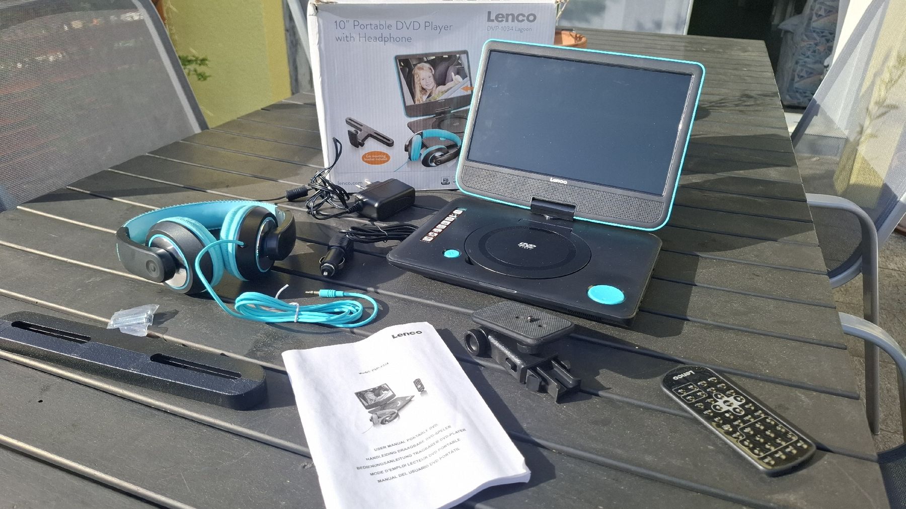 Lenco Tragbarer Mediaplayer: Tragbarer Lenco DVD Player 10" mit Kopfhörer – Gebraucht aus Watt von Gubrist 1