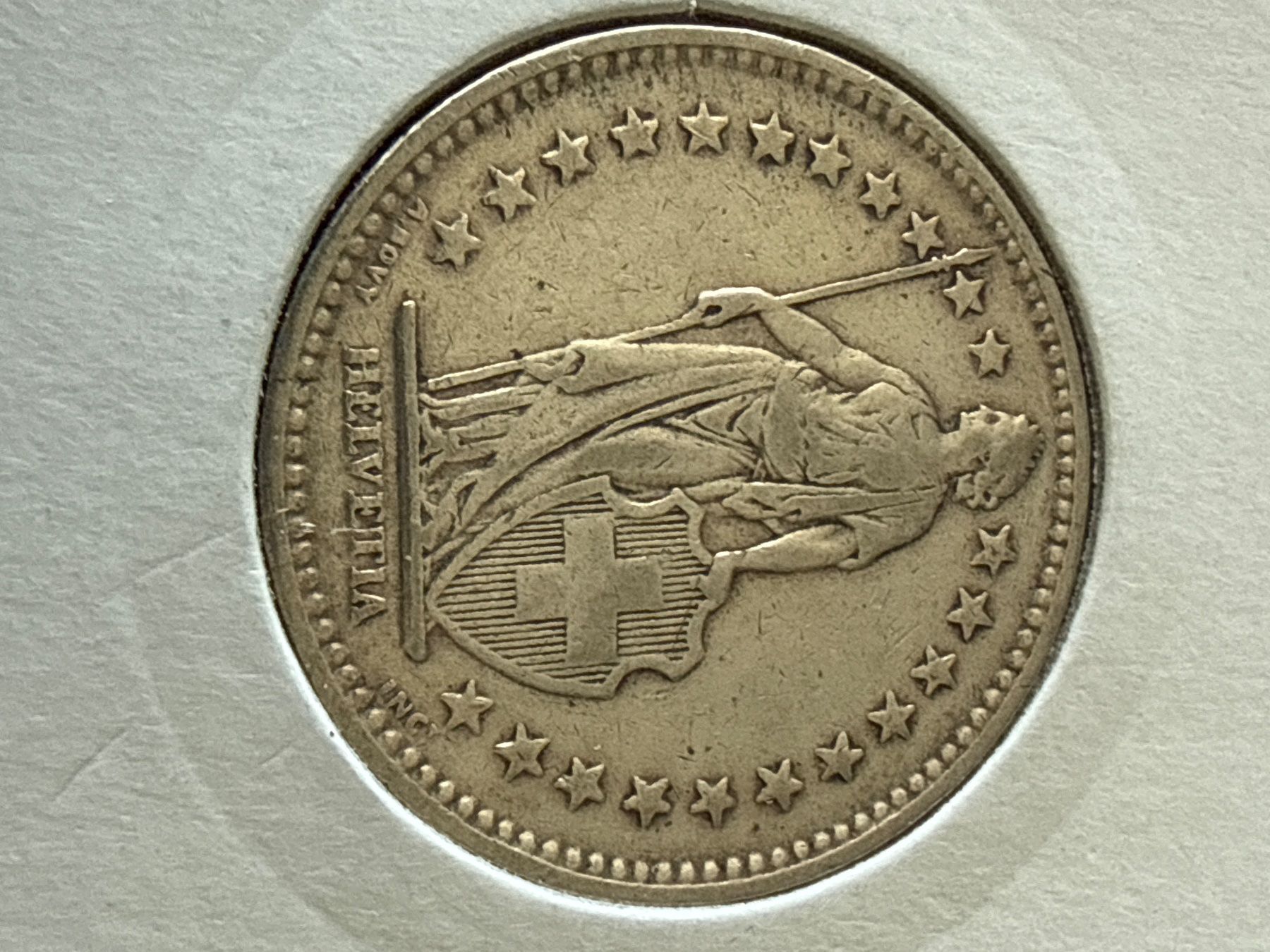 Tutti le monete: Suisse - 2 francs - 1913 - Silver Coin – Usato da Pully venduto da ta571 2