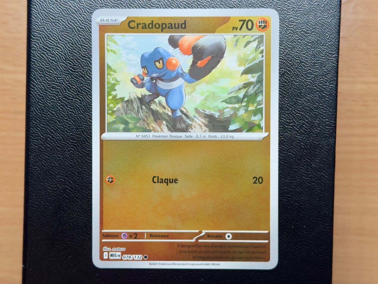 Pokémon Carte collezionabili: Cradopaud Reverse (078/132) - Méga-Évolution - ME01 - MEG FR – Usato da Chézard-St-Martin venduto da Kro_Cards