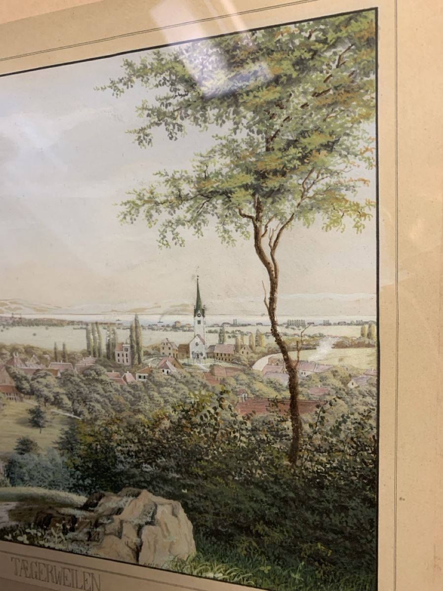 Dipinti: Tägerwilen D. Müller Lehrer Gouache – Usato da Wolfhalden venduto da SecondAntique 6