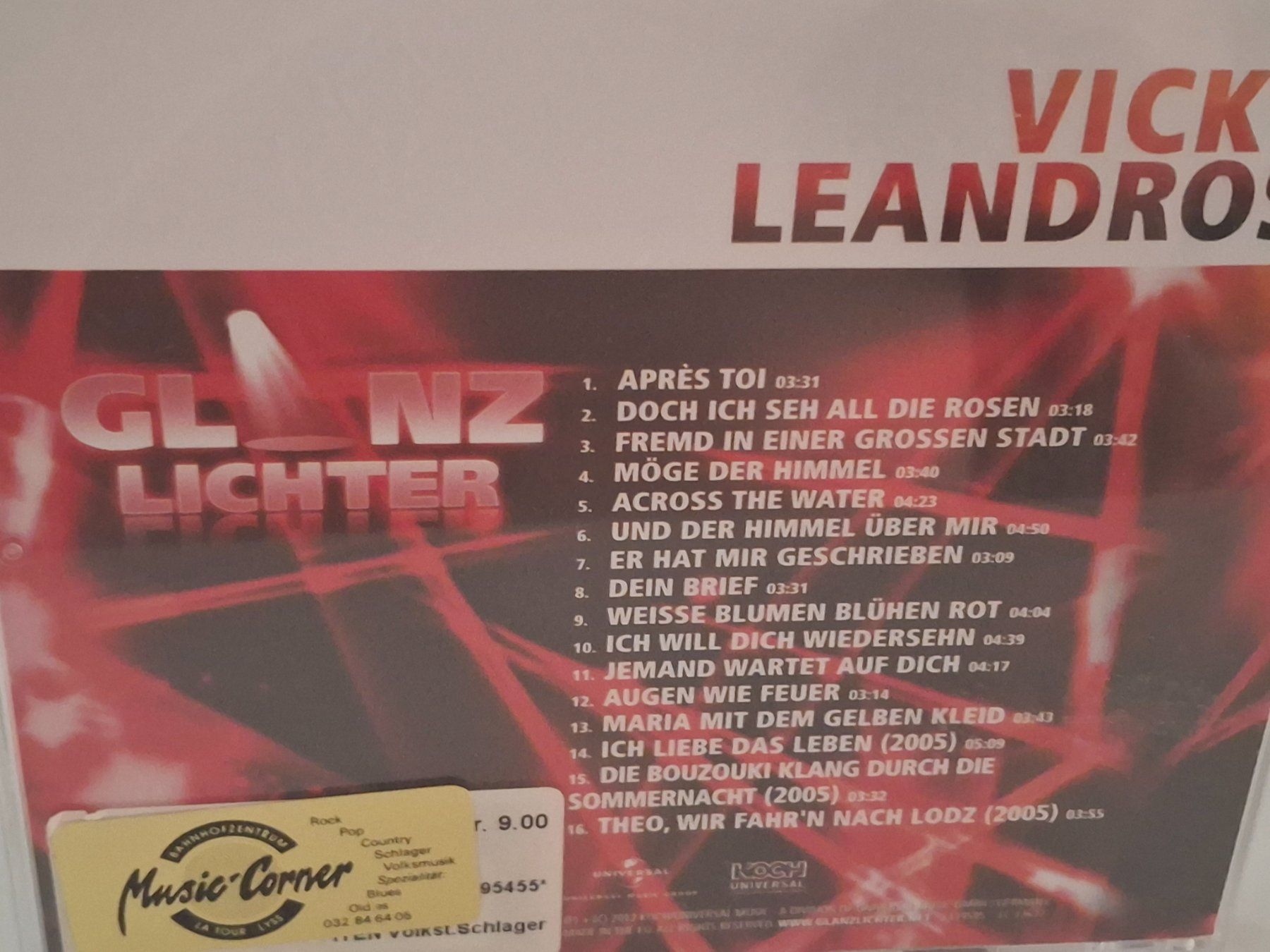 CDs: CD Vicky Leandros  - "Glanz Lichter" – Gebraucht aus Aarberg von Jackup1 1
