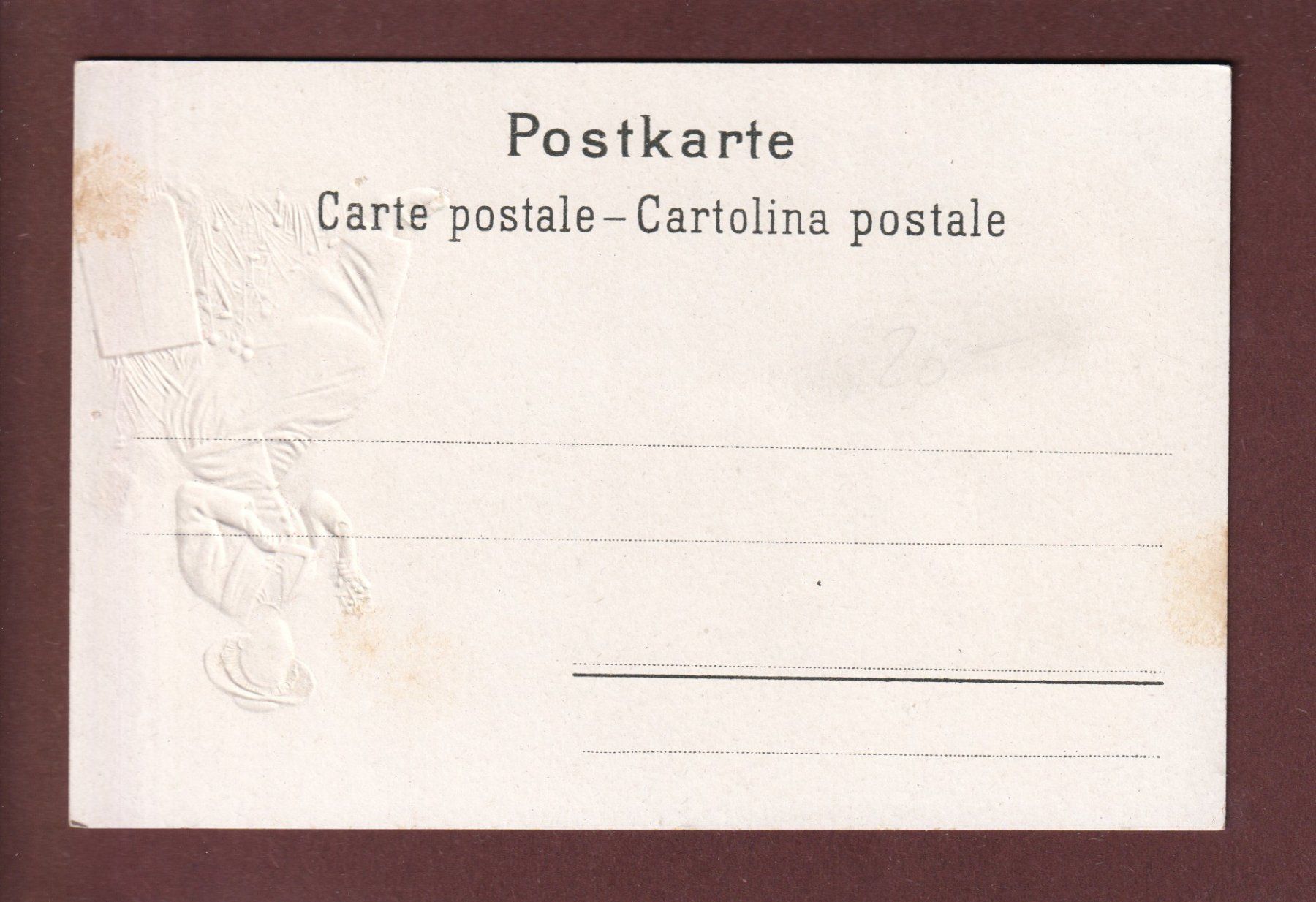 Cartoline postali: GENEVE - Genevoise - Carte gauffrée – Usato da Pully venduto da nicecards 1