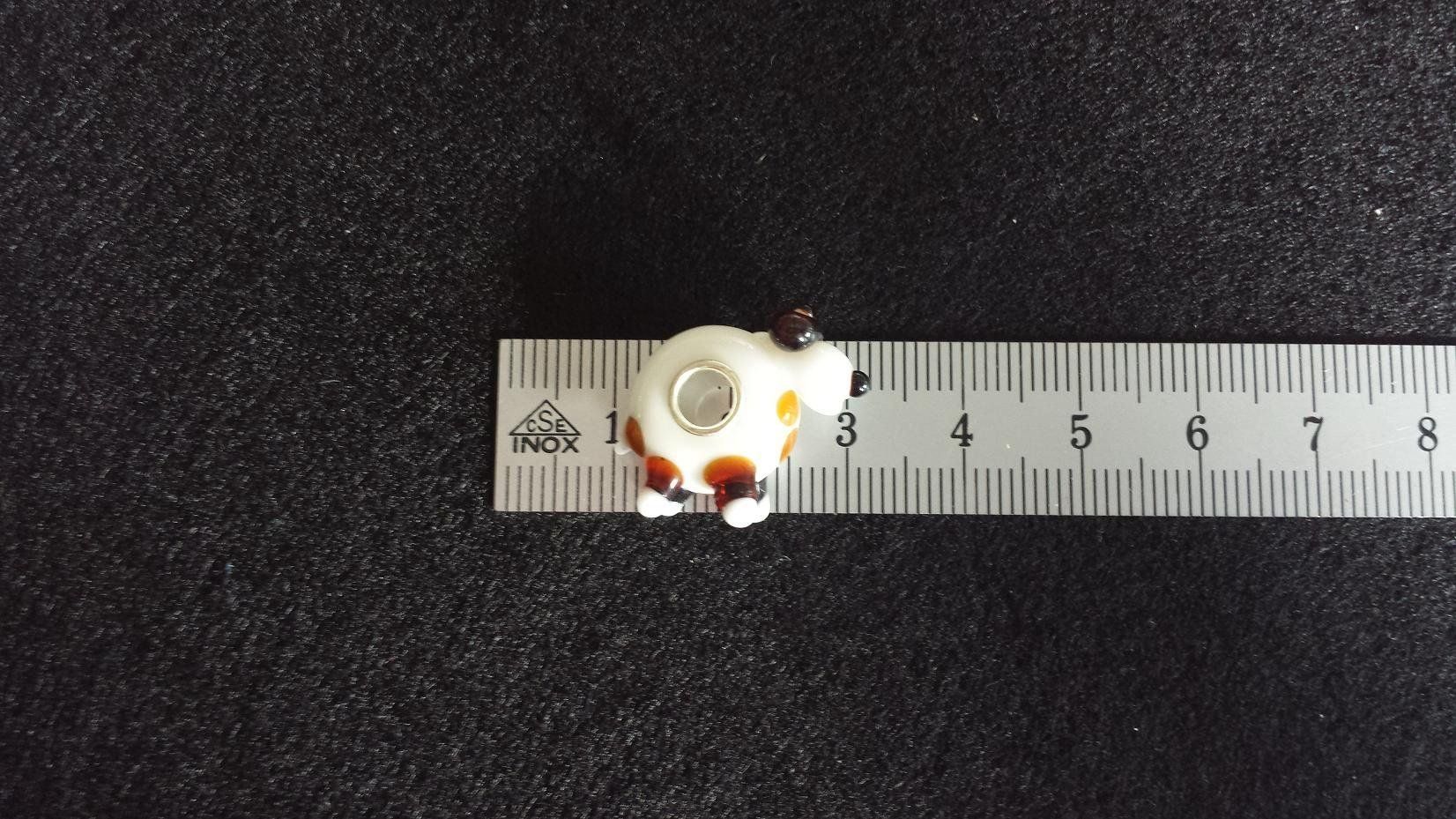 Perle (finte): Lampwork Hund-Glasperle Glass Bead – Nuovo (secondo la descrizione) da Langenthal venduto da flowersNbirds 5