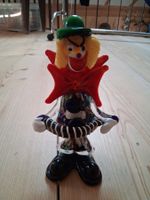 Glasfigur Clown mit Handorgel