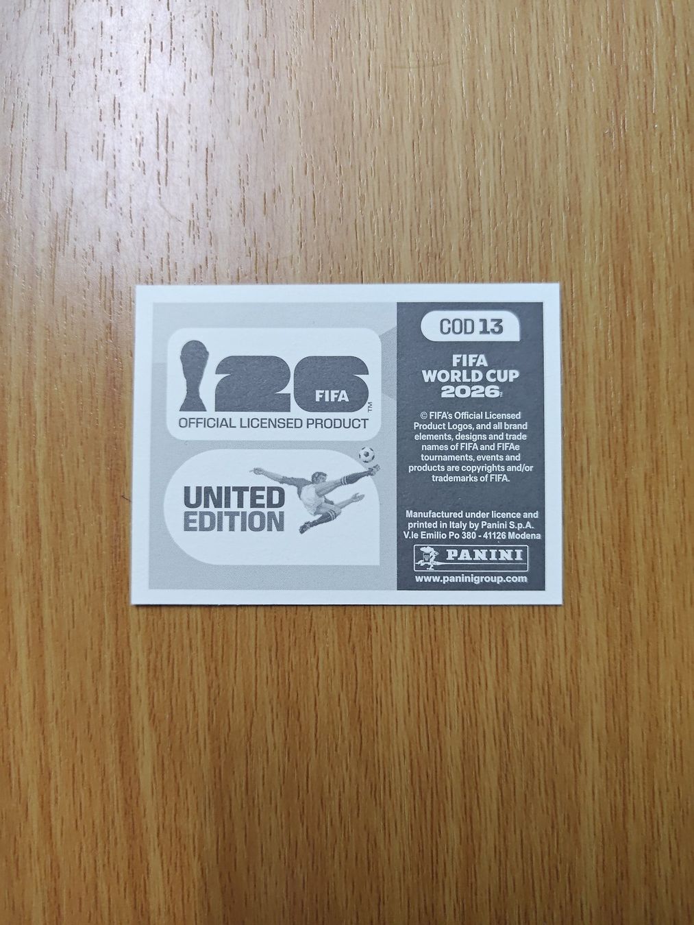 Panini Carte collezionabili: Panini WM 2026 Sticker - COD 13 – Usato da Hochdorf venduto da all_u_want 1