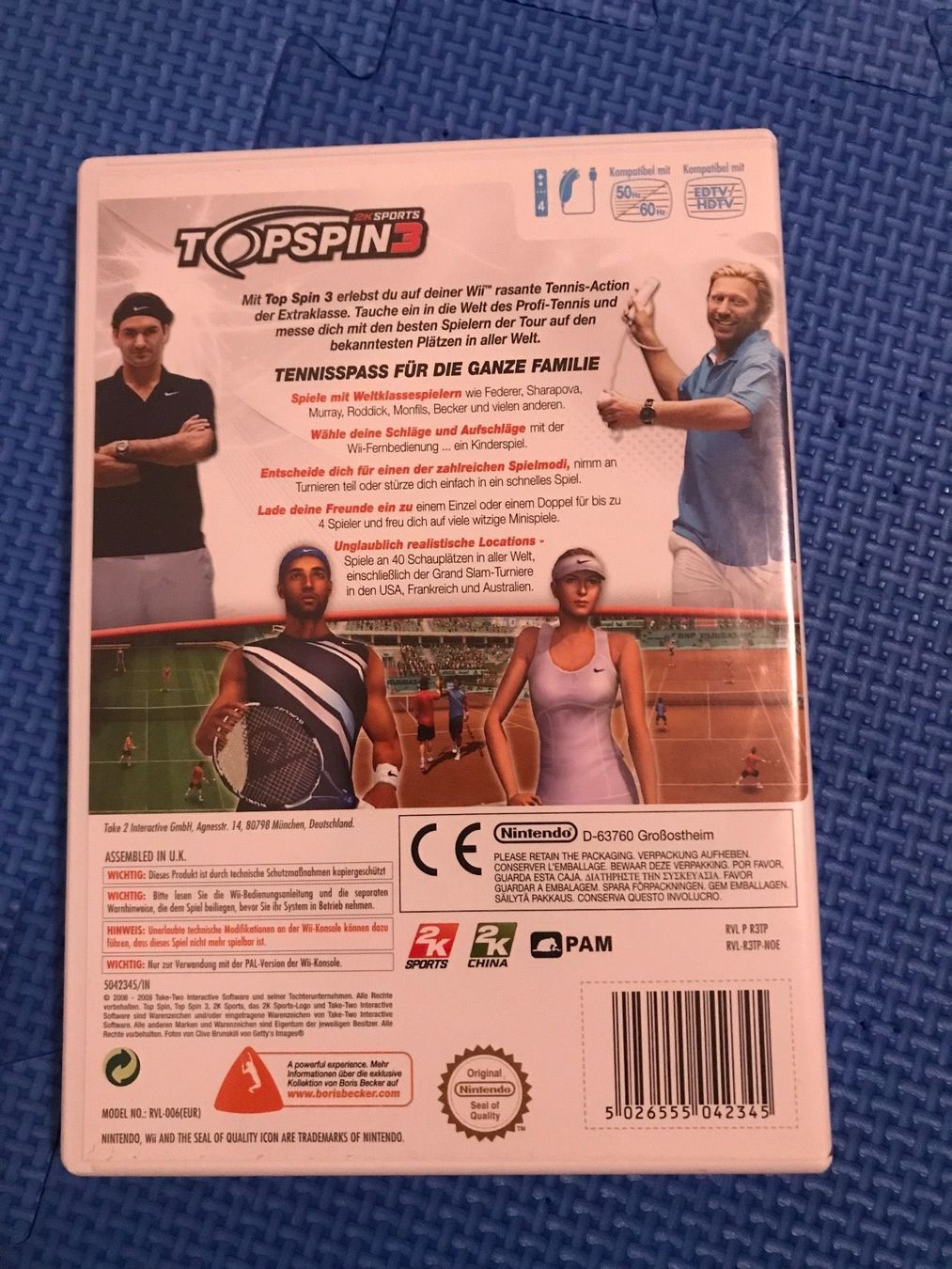 Nintendo Giochi: Topspin 3 2kSports Nintendo Wii – Usato da Gossau SG venduto da schlitzerdemon 2