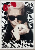 Death: Karl Lagerfeld & Choupette, signiert 22/100
